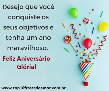 Feliz Aniversário Glória!