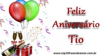 Feliz Aniversário Tio