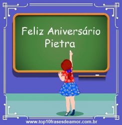 Feliz Aniversário Pietra
