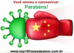 Você venceu o coronavírus!