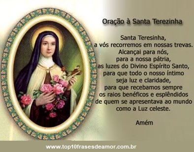 Oração à Santa Terezinha