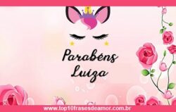 Parabéns Luíza