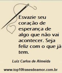 Seja feliz com o que já tem Seja feliz com o que já tem