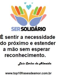 Ser solidário Ser solidário
