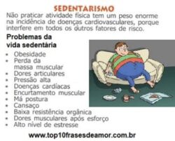 Vida sedentária Vida sedentária