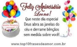 Feliz Aniversário Leona!