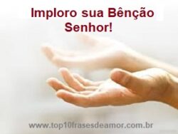 Imploro sua Bênção Senhor!