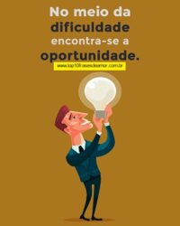 No meio da dificuldade