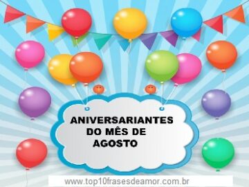 Aniversariantes de Agosto