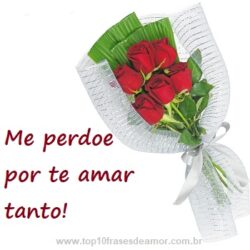 Me perdoe por te amar tanto!