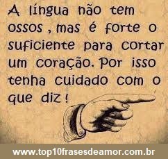 cuidado com a lingua