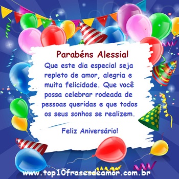 Parabéns Alessia!