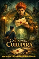 Carta para o Curupira Carta para o Curupira – ilustração literária mostrando o carteiro diante do Curupira em uma cidade misteriosa, misturando fantasia brasileira e mistério urbano.